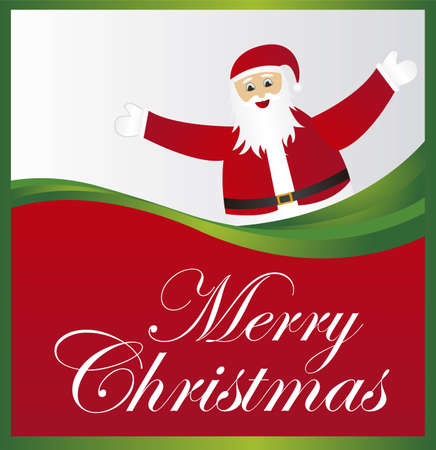merry christmas with santa claus background. vectorのイラスト素材