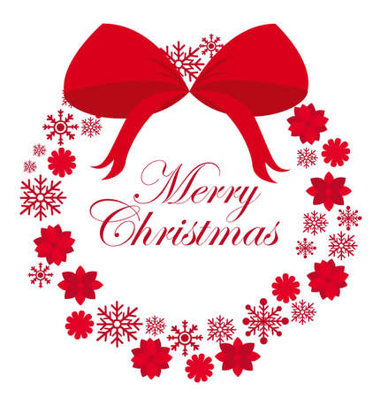 red Advent wreath isolated over white background. vectorのイラスト素材