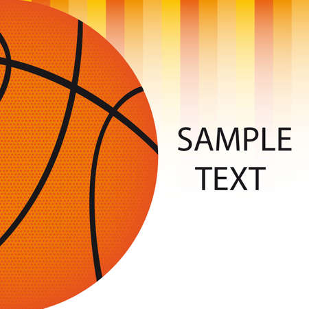 basketball ball with orange lines close up vector illustrationのイラスト素材