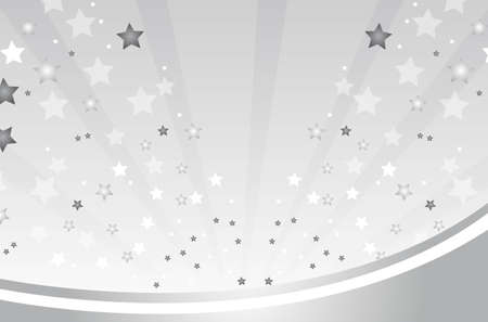 silver background with stars vector illustrationのイラスト素材