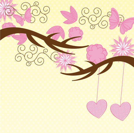 cute nature and animals background. vector illustrationのイラスト素材