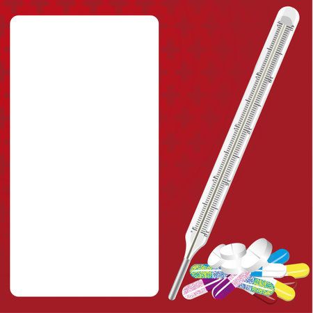 medical background, red background with red cross patterns
