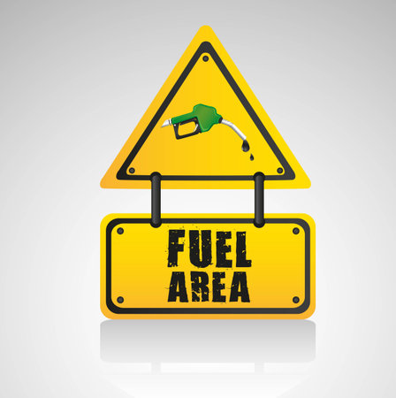 signal fuel area, isolated on white backgroundのイラスト素材