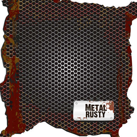 background grid pattern rusty, vector illustrationのイラスト素材