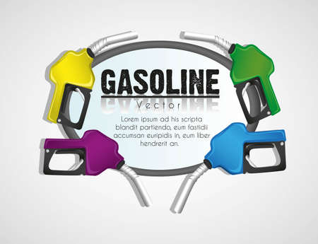 background gas pumps on a white background illustrationのイラスト素材