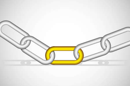 chain link concept illustrationのイラスト素材