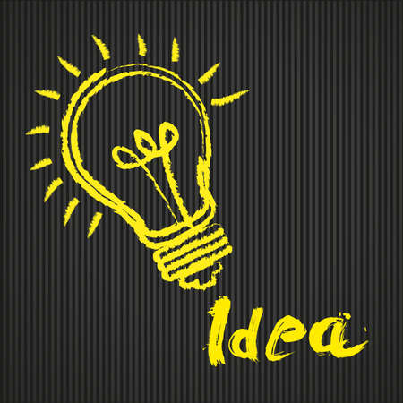 conceptual bulb, on lines background illustrationのイラスト素材