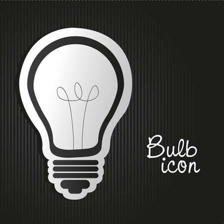 label light bulb on bottom linesのイラスト素材