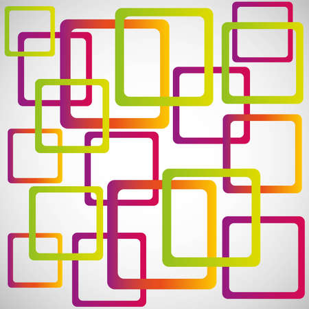 Colored rectangles with space for text, vector illustrationのイラスト素材