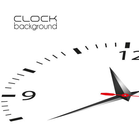 clock illustration isolated on white background, vector illustrationのイラスト素材