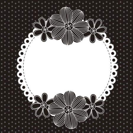 floral background with space for text, vector illustrationのイラスト素材