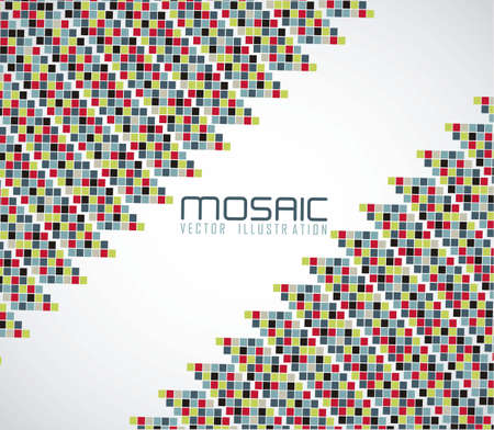 mosaic of color gradient, vector illustrationのイラスト素材