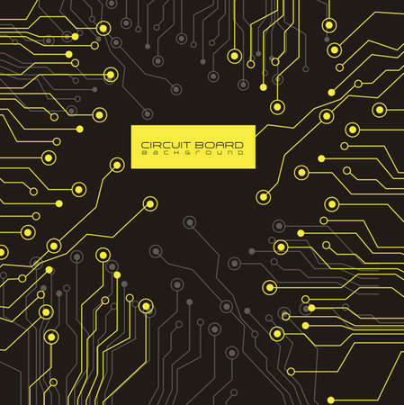 circuit board,  on lights and gray gradient backgroundのイラスト素材