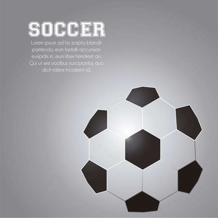 illustration of soccer ball on a gray backgroundのイラスト素材