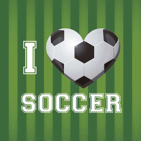 illustration of soccer ball on a background of blue greenのイラスト素材