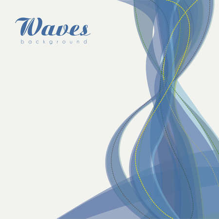 color illustration of waves on a light background illustrationのイラスト素材