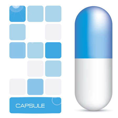 Capsule illustration isolated on white backgroundのイラスト素材