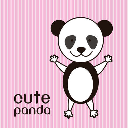 Illustration of a cute panda background,  illustrationのイラスト素材
