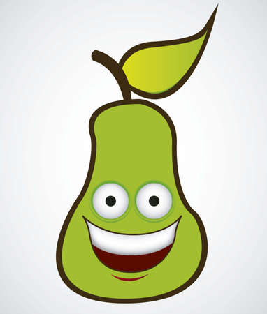 Cartoon pear with big eyes and big smile, vector illustration
pineappleのイラスト素材