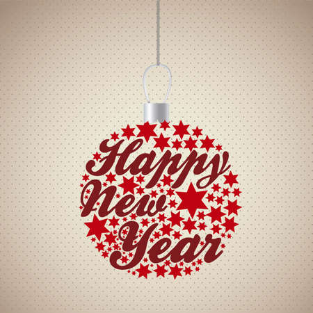 Illustration Christmas ball made with stars, vector illustrationのイラスト素材