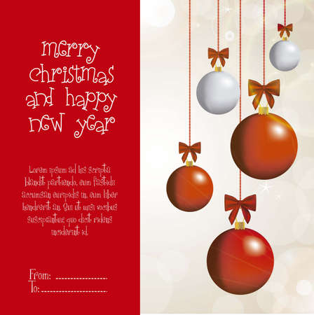 Illustration of Christmas balls and bright colors, vector illustration
のイラスト素材
