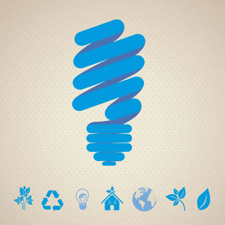 Recycle illustration of silhouettes isolated on dotte background, vector illustrationのイラスト素材
