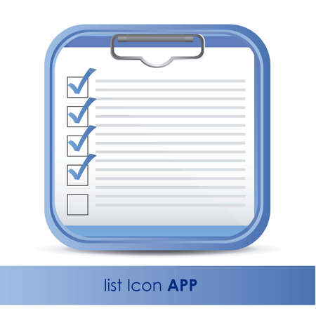 illustration of icon for application of questions or data, vector illustrationのイラスト素材