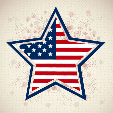 Illustration of USA Elections, Political Campaing USA, vector illustrationのイラスト素材