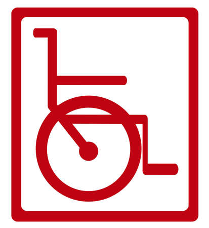 Illustration of Life icons, illustrations wheelchair, vector illustrationのイラスト素材