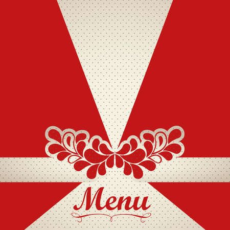 Illustration of Menu retro. Vintage restaurant menu, vector illustrationのイラスト素材