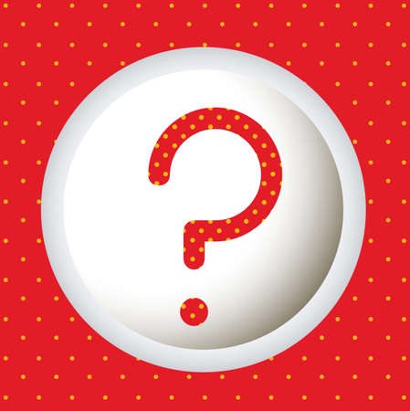 Icon of question, question mark silhouette with dots, vector illustrationのイラスト素材
