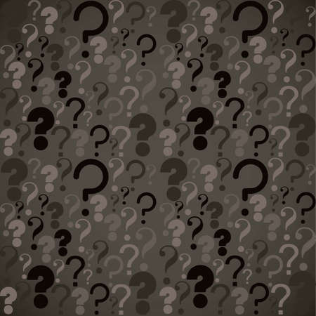 Icon of question, pattern of question mark silhouette,  vector illustrationのイラスト素材