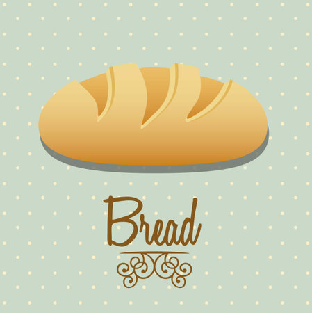 Illustration of classic bread, bakery icon, vector illustrationのイラスト素材