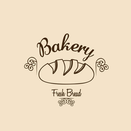 Illustration of classic bread, bakery icon, vector illustrationのイラスト素材