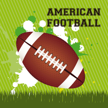 Illustration of American football game, sports and entertainment, vector illustrationのイラスト素材