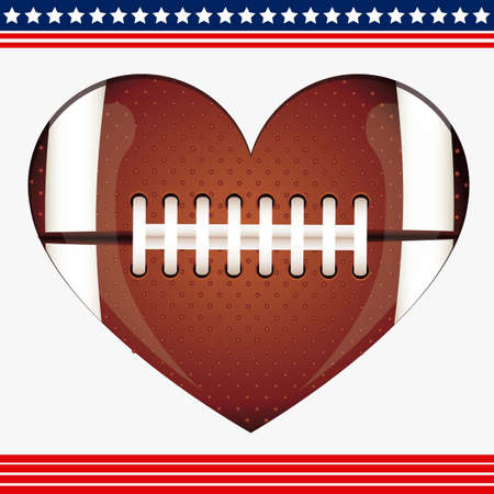 Illustration of American football game, sports and entertainment, vector illustrationのイラスト素材