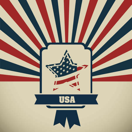 Background Illustration Patriot USA in vintage style, vector illustrationのイラスト素材