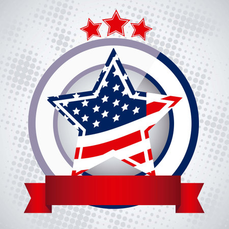 Background Illustration Patriot of the United States of America , vector illustrationのイラスト素材
