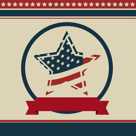Background Illustration Patriot USA in vintage style, vector illustrationのイラスト素材