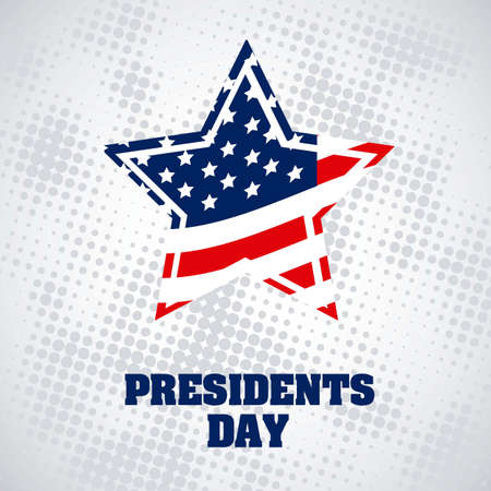 Poster illustration of President's Day in the United States of America, vector illustrationのイラスト素材