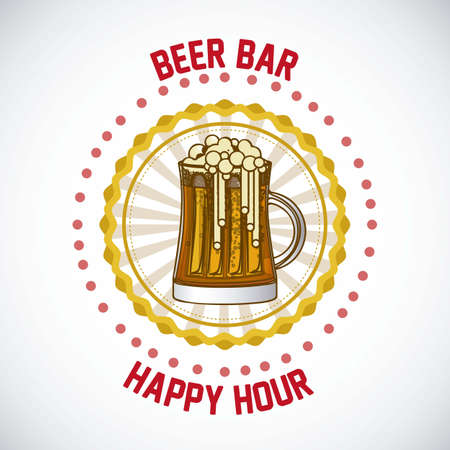 illustration of labels for the beerのイラスト素材