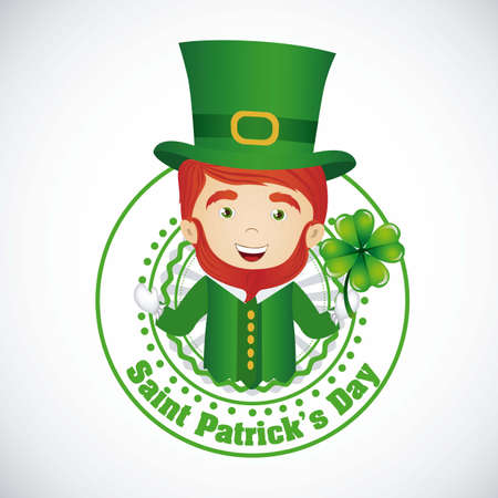 illustration of Saint Patrick's Day, celebration of holidayのイラスト素材