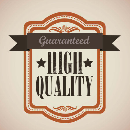 illustration of retro vintage label, Premium Labelsのイラスト素材