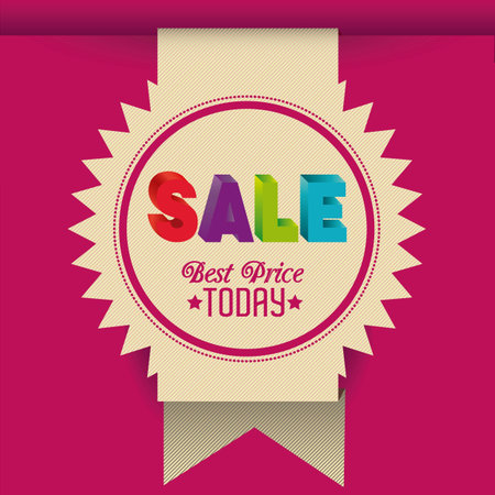 Illustration of Big Sale Icons and Labels, vector illustrationのイラスト素材