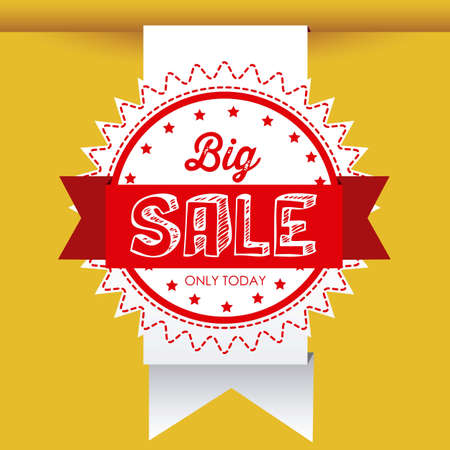 Illustration of Big Sale Icons and Labels, vector illustrationのイラスト素材