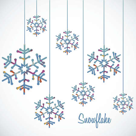 Illustration of snowflake. Illustration of winter illustrationのイラスト素材