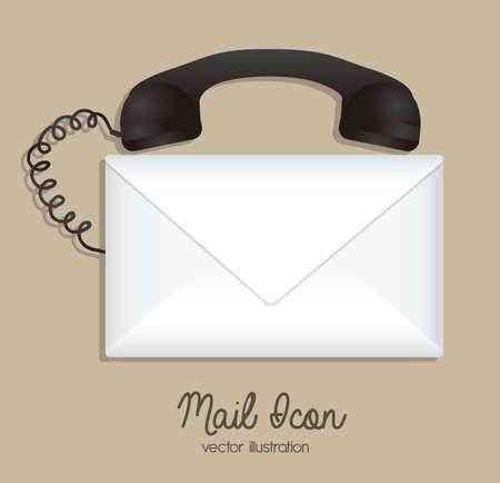 Illustration mail icon. illustration of letter mail illustrationのイラスト素材
