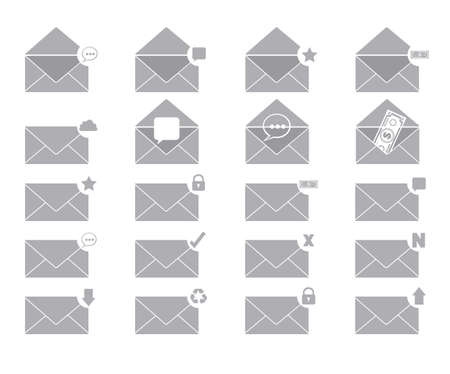 Illustration mail icon. illustration of letter mail illustrationのイラスト素材