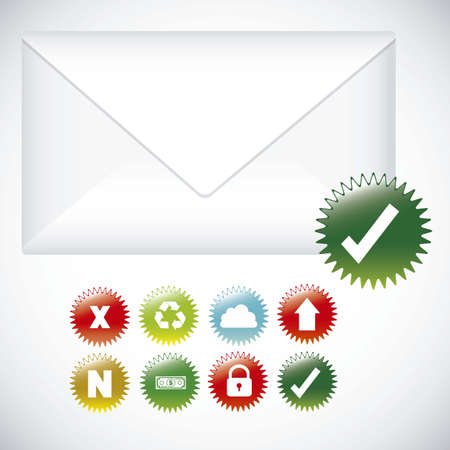 Illustration mail icon. illustration of letter mail illustrationのイラスト素材
