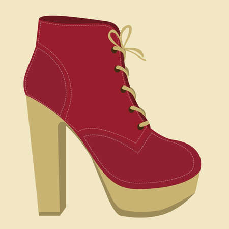Illustration of fashion icons, fashion shoes, vector illustrationのイラスト素材